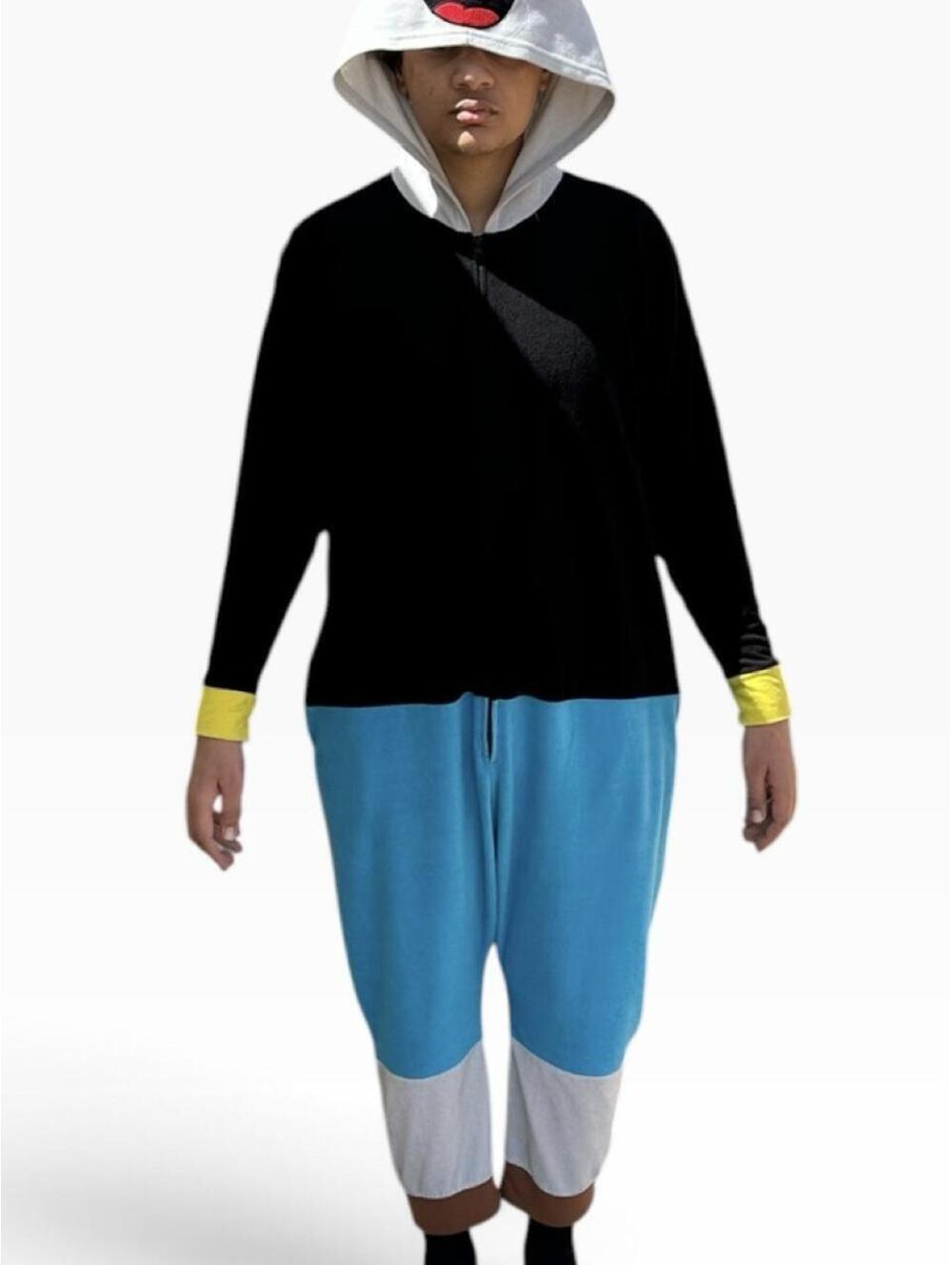 Cuphead Mugman Hooded One-Piece Costume